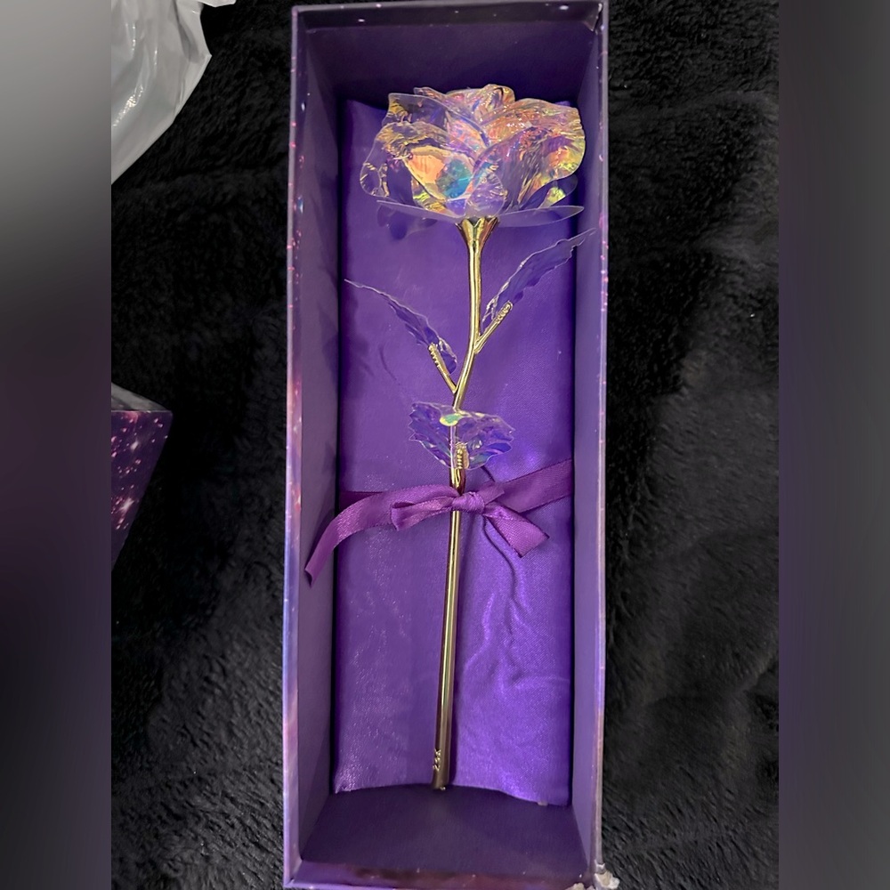 Iridescent and Gold Rose